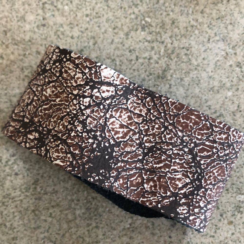 NEW Artisan distressed leather bracelet cuff